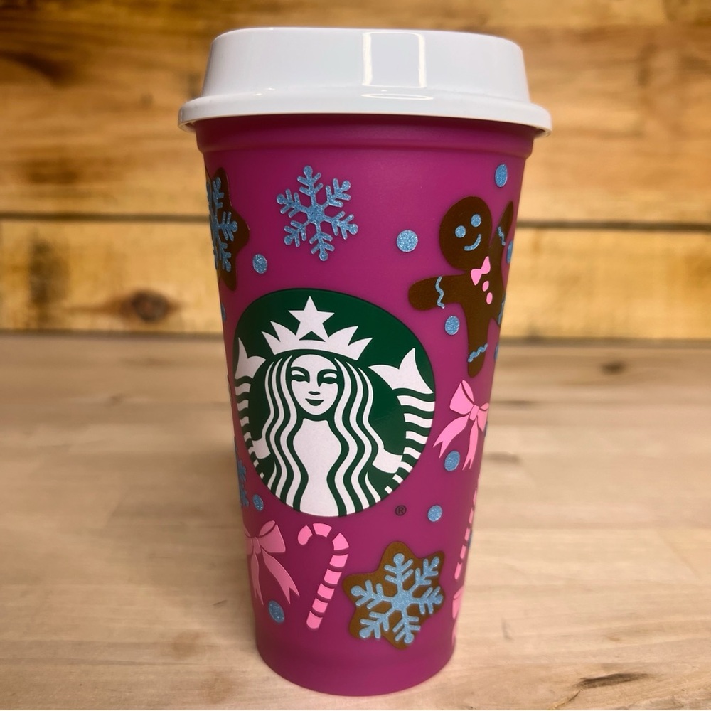 Starbucks Holiday Winter 2021 Color Changing Reusable Hot Cup CUSTOM